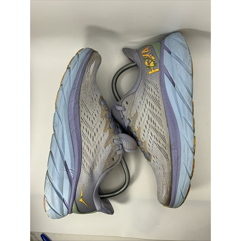 Hoka Clifton 8 Women's Running Shoes Size 8B Baby Lavender/Smoke Green - Picture 13 of 16